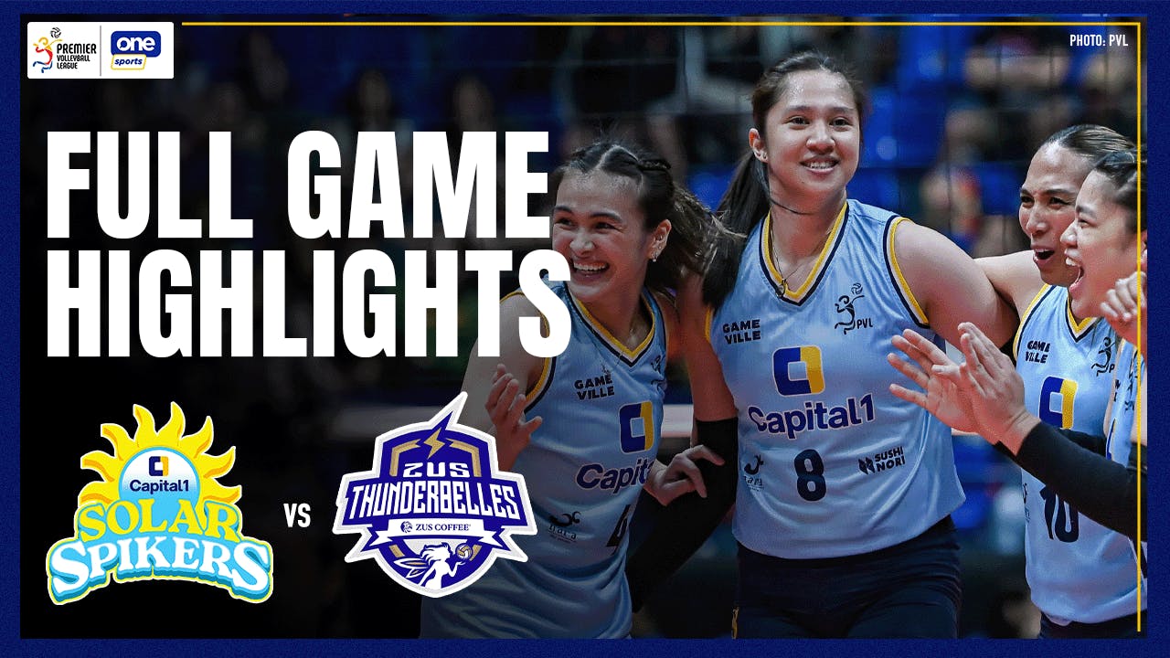 Capital1 weathers ZUS Coffee for first All-Filipino win | PVL Highlights